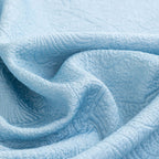 Cooling Embossed Botanical Couch Cover, Soft Ice Silk Furniture Protector for Sofa