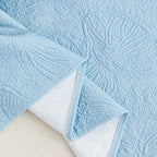 Cooling Embossed Botanical Couch Cover, Soft Ice Silk Furniture Protector for Sofa