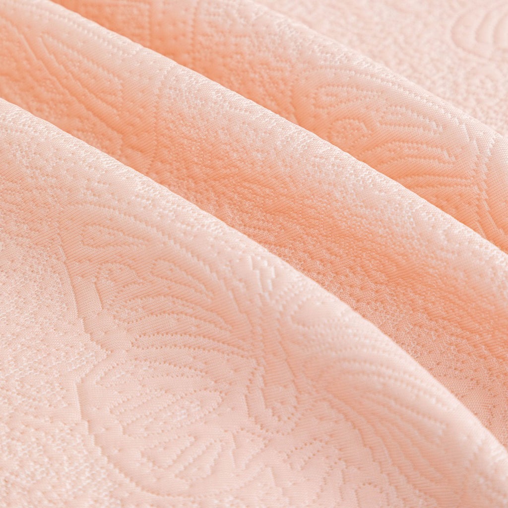 Cooling Embossed Botanical Couch Cover, Soft Ice Silk Furniture Protector for Sofa