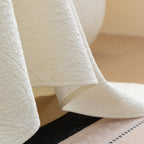Cooling Embossed Botanical Couch Cover, Soft Ice Silk Furniture Protector for Sofa