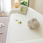 Cooling Embossed Botanical Couch Cover, Soft Ice Silk Furniture Protector for Sofa