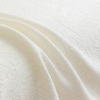 Cooling Embossed Botanical Couch Cover, Soft Ice Silk Furniture Protector for Sofa