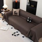 Soft Decorative Throw for Sofa and Loveseat, Textured Sofa Cover Blanket for Couch
