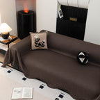 Soft Decorative Throw for Sofa and Loveseat, Textured Sofa Cover Blanket for Couch