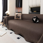 Soft Decorative Throw for Sofa and Loveseat, Textured Sofa Cover Blanket for Couch