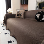 Soft Decorative Throw for Sofa and Loveseat, Textured Sofa Cover Blanket for Couch