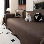 Soft Decorative Throw for Sofa and Loveseat, Textured Sofa Cover Blanket for Couch