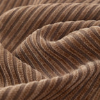 Textured Striped Cozy Couch Cover Throw Blanket with Pom Pom Trim for Sectional Sofa