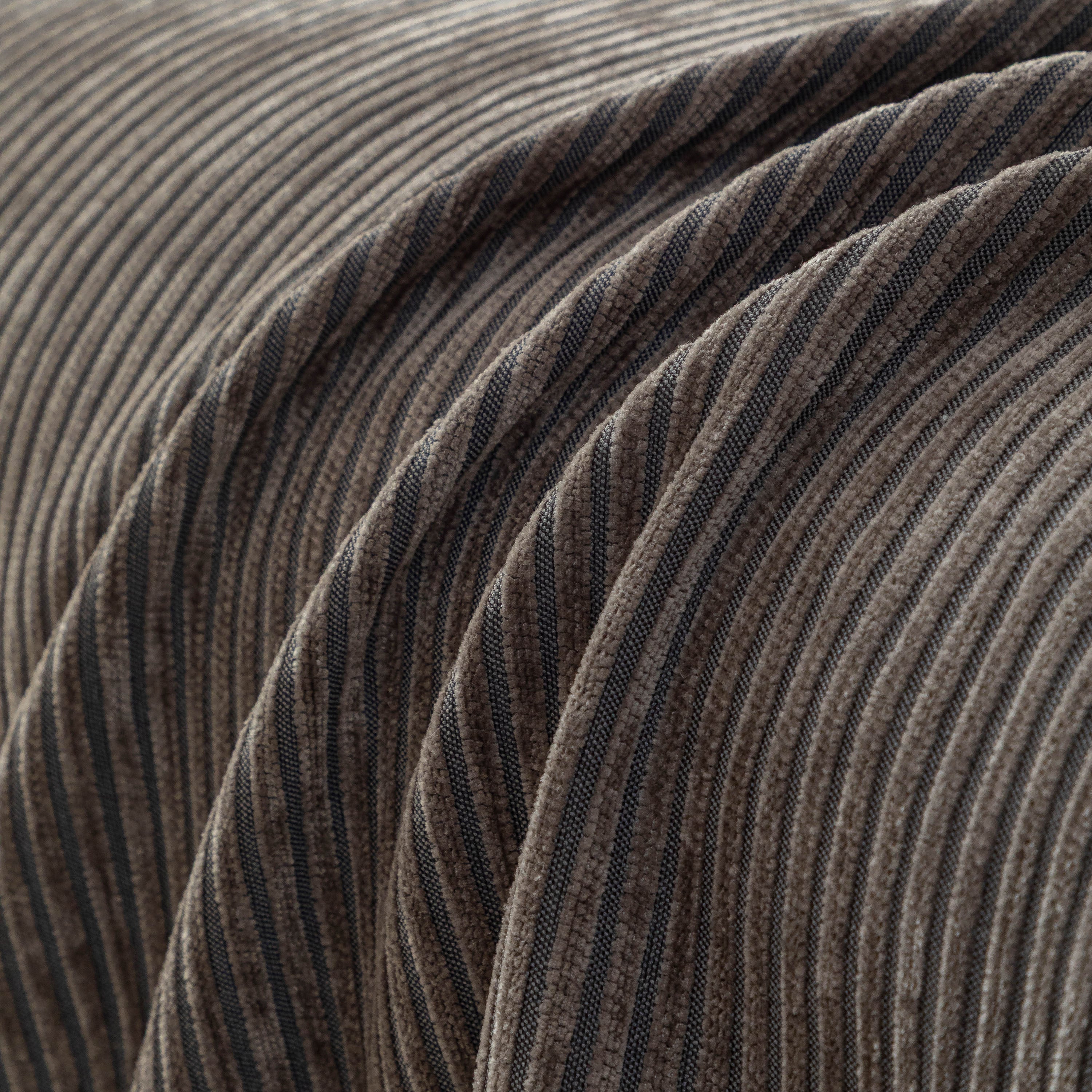 Textured Striped Cozy Couch Cover Throw Blanket with Pom Pom Trim for Sectional Sofa