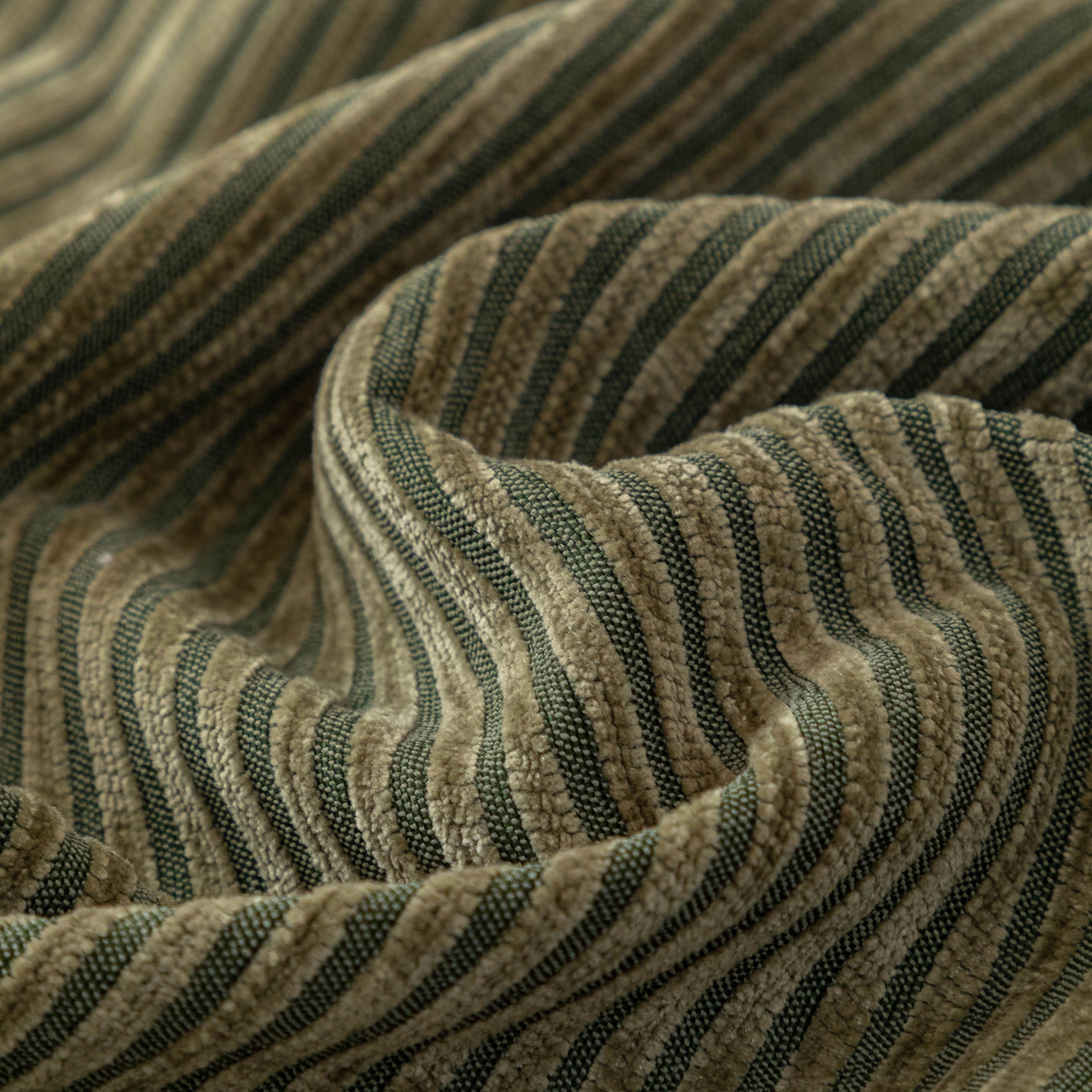 Textured Striped Cozy Couch Cover Throw Blanket with Pom Pom Trim for Sectional Sofa
