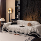 Chenille Sofa Cover Throw Blanket Woven Textured Decorative Furniture Slipcover