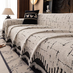 Chenille Sofa Cover Throw Blanket Woven Textured Decorative Furniture Slipcover