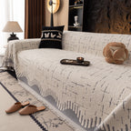 Chenille Sofa Cover Throw Blanket Woven Textured Decorative Furniture Slipcover