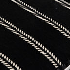 Leaf Stripe Sofa Cover with Black Sheer Skirt, Boho Soft Couch Slipcover for Pets