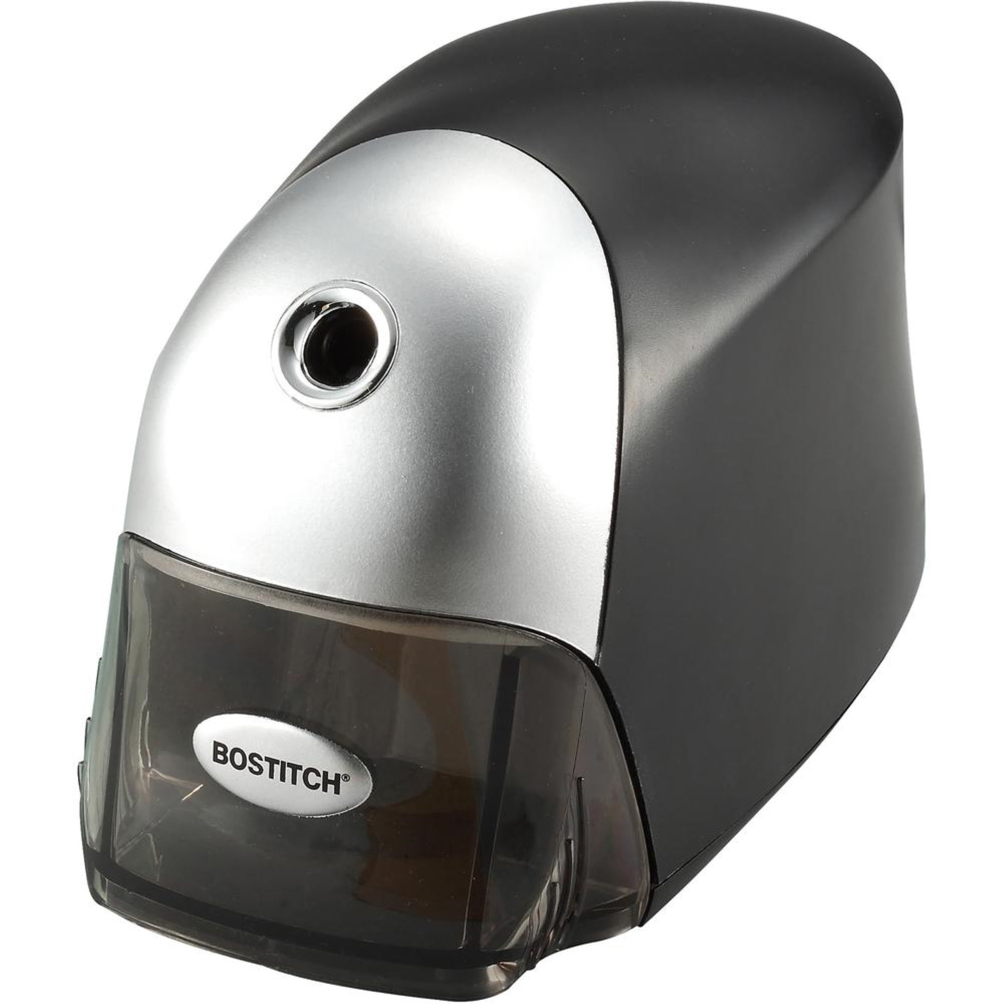 Bostitch Quietsharp Exec Electric Pencil Sharpener - Desktop - 1 Hole(S) - 4.3 Height X 3.5 Width X 7.5 Depth - Black, Silver -