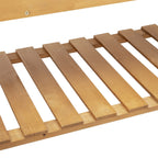 Solid Fir Wood Trellis Elevated Garden Raised Planter Bed with Wheels