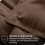 Queen size 3-Piece Down Alternative Microfiber Comforter Set in Chocolate Brown