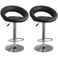 AmeriHome BS1189SET Classic Relaxed Bar Stool - 2 Pc Black