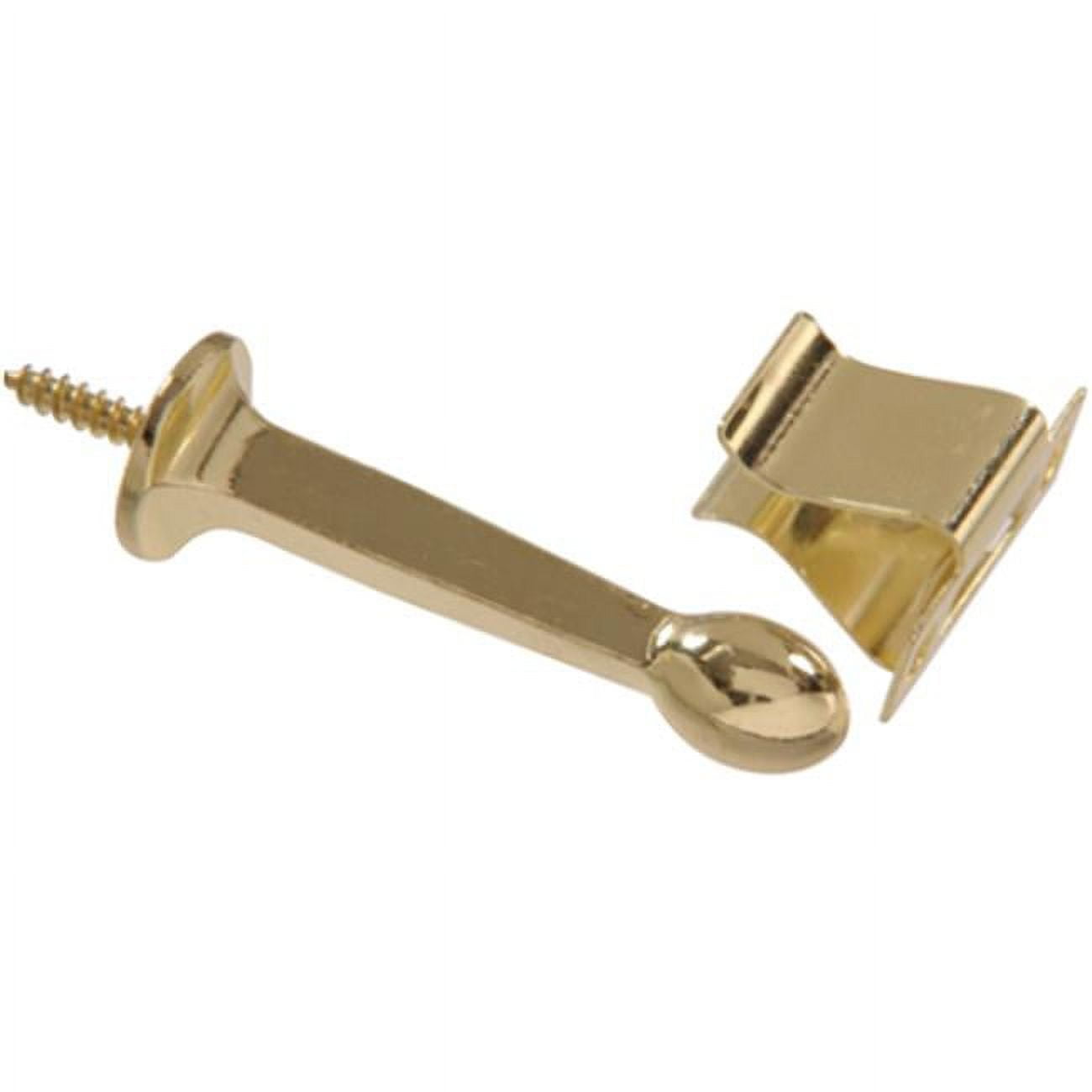 Rigid Door Stops With Holder  Brass Plated
