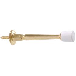 Hillman 852662 3 In. Brass Plated Utility Rigid Door Stop