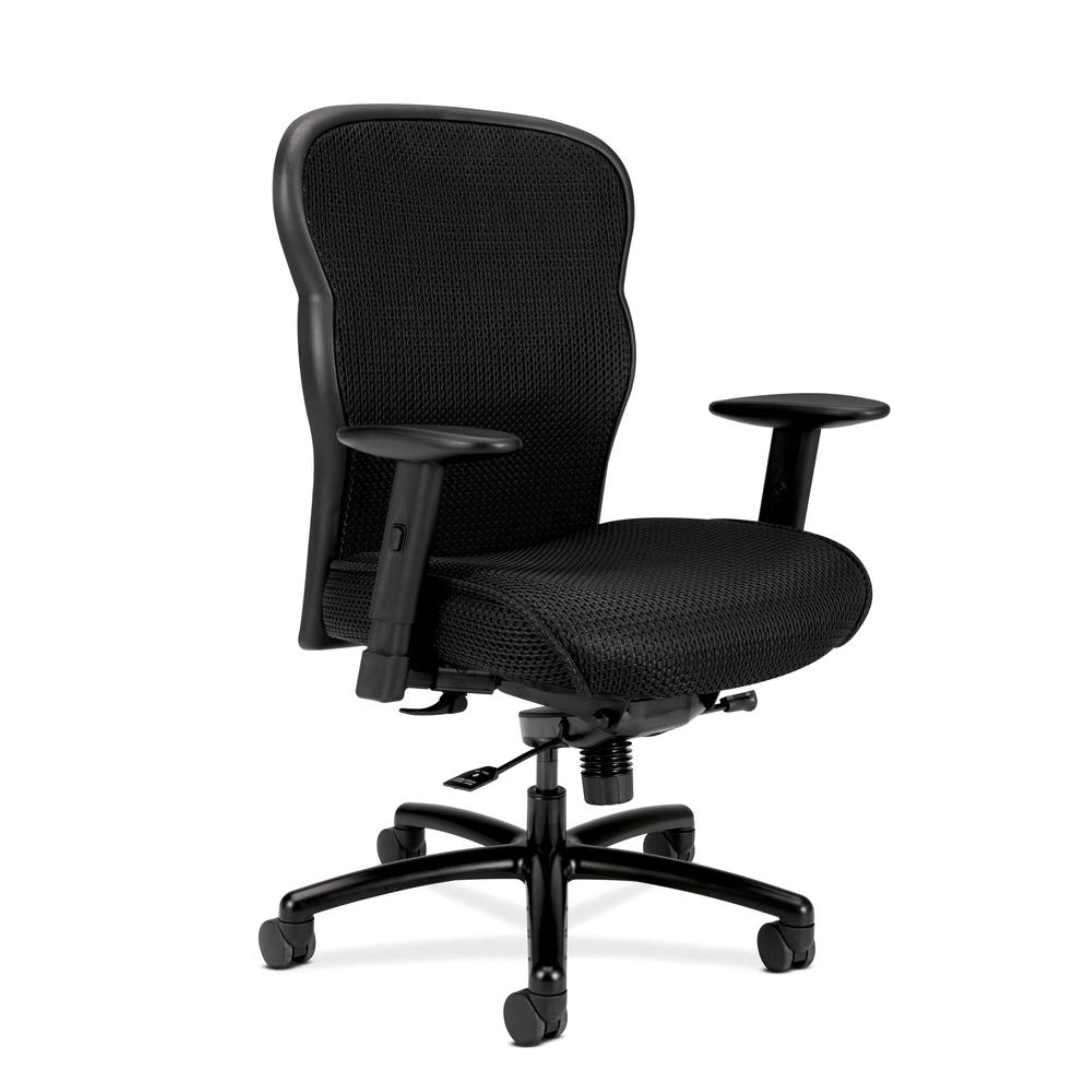 Hon Wave Big And Tall Executive Chair - Mesh Office Chair With Adjustable Arms, Black (Vl705)
