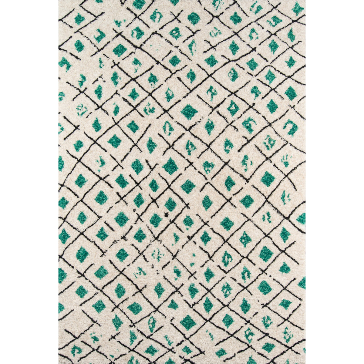 Novogratz Bungalow Bun2 Green Tallulah 76 Inch  X 96 Inch