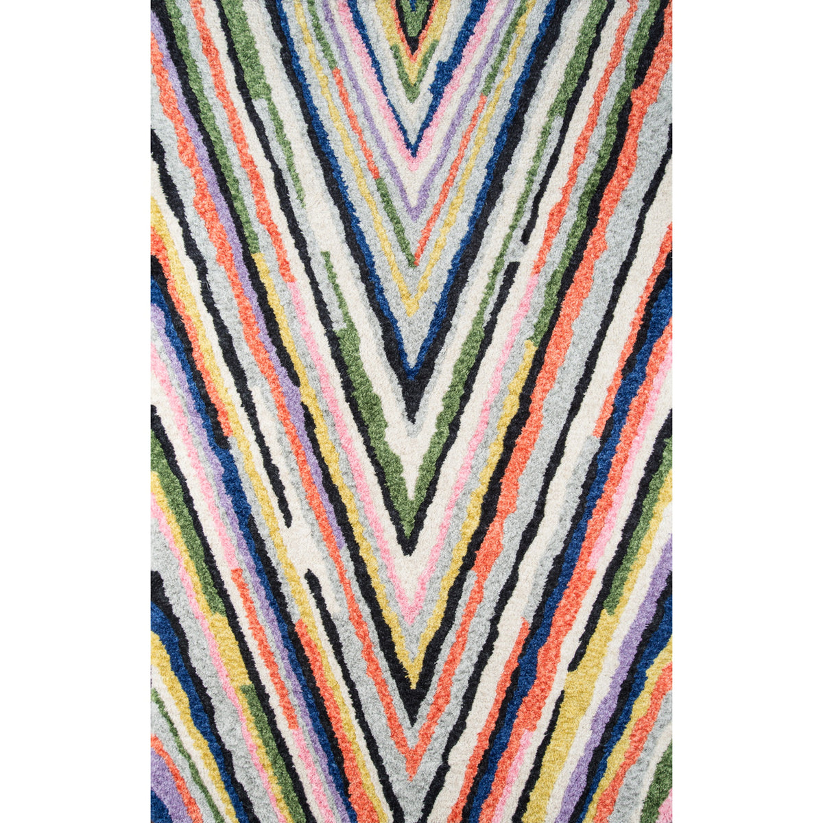 Novogratz Bungalow Bun4 Multi Notch 76 Inch  X 96 Inch