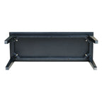 Solid Wood Entryway Accent Bench in Black Finish