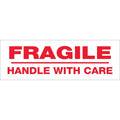 Tape Logic T905P02 3 In. X 110 Yards - Fragile Handle With Care Pre-Printed Carton Sealing Tape  Red & White - Case Of 24