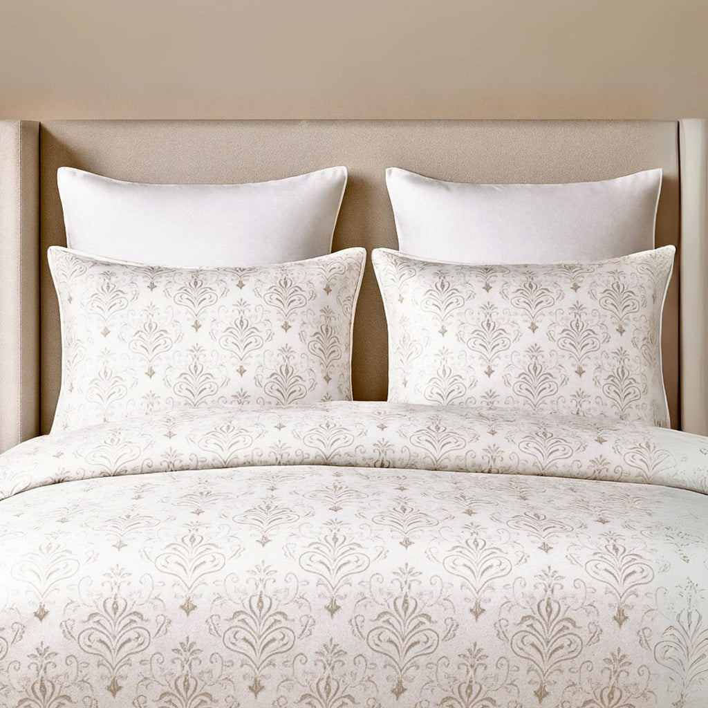 Bamboo Duvet Cover – 100% Viscose from Bamboo - Champagne Damask