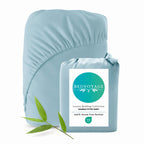 Bamboo Fitted Sheet - 100% Viscose from Bamboo - Sky - FINAL SALE