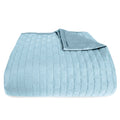 Bamboo Quilted Coverlet - 100% Viscose from Bamboo - Sky