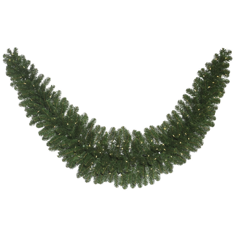 Vickerman 9 X 24 Inch Oregon Swag Garl Wa 150Led Wmwht  C164921Led