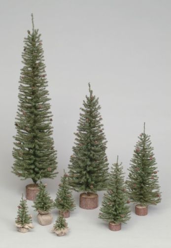 Vickerman 48 Inch  Carmel Pine Tree 432 Tips Wood Base  C803948