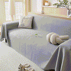 Cooling Comfy Throw Sofa Cover, Textured & Breathable, Multi-Use Decorative Couch Covers for Summer