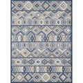Calla 6921 Grey/Blue Aztec Area Rug, Size  710 Inch  X 910 Inch