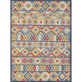 Calla 6928 Ivory/Multi Aztec Area Rug, Size  22 Inch  X 4