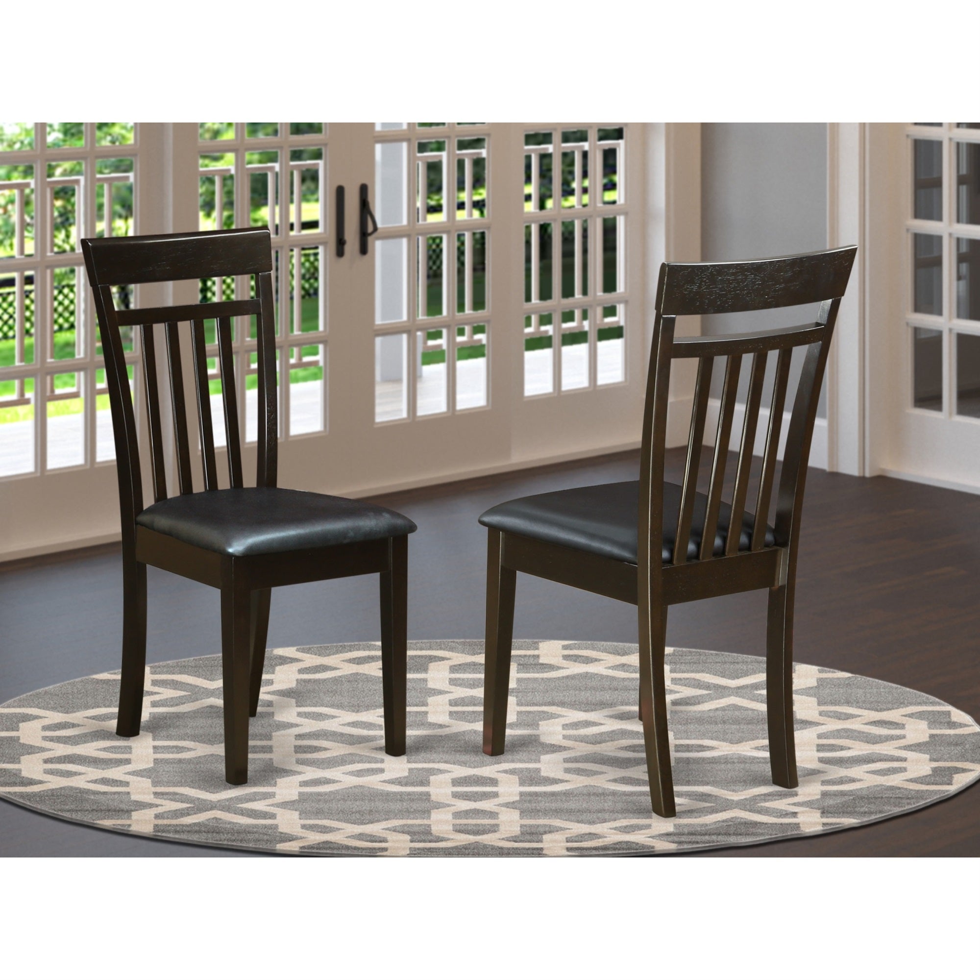 East West Furniture Capri Dining Chairs - Thumbnail 3