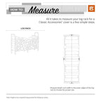 Black Firewood Rack Cover - Fits 4-ft. Log Racks
