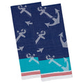 DII Anchors Away Jacquard Dishtowel (Set of 2)