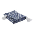 DII French Blue Diamond Lattice Throw
