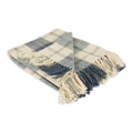 Dii Farmhouse Woven Throw, 50X60' With 3' Fringe, French Blue, 1 Piece