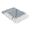 Dii Arrowhead Woven Throw, 50X60' With 3' Fringe, French Blue, 1 Piece