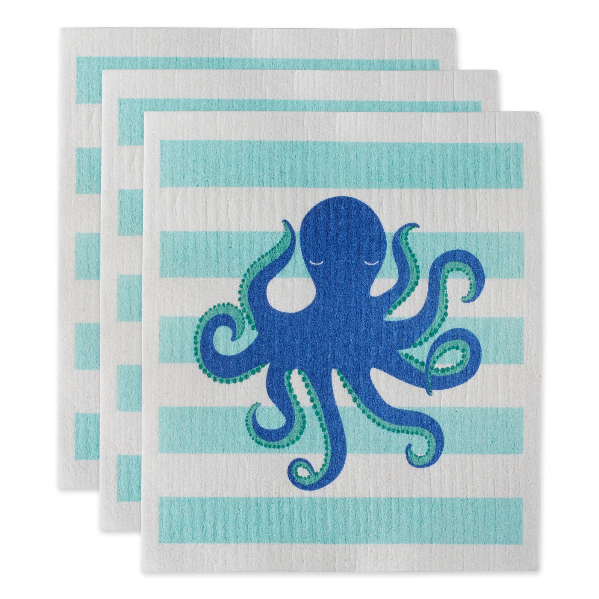 DII Octopus Swedish Dishcloth, 3 Piece