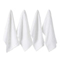 DII Solid White Windowpane Terry Dishtowel 4 Piece