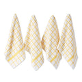 DII Yellow Windowpane Terry Dishtowel 4 Piece