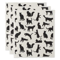 DII Cats Swedish Dishcloth, 3 Piece