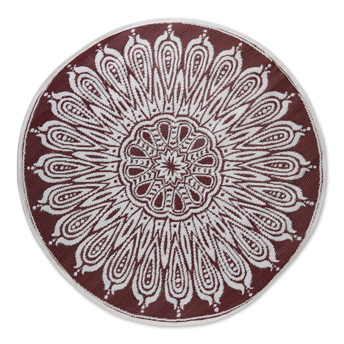 Dii Blackberry Sunflower Outdoor Rug 5 Ft Round