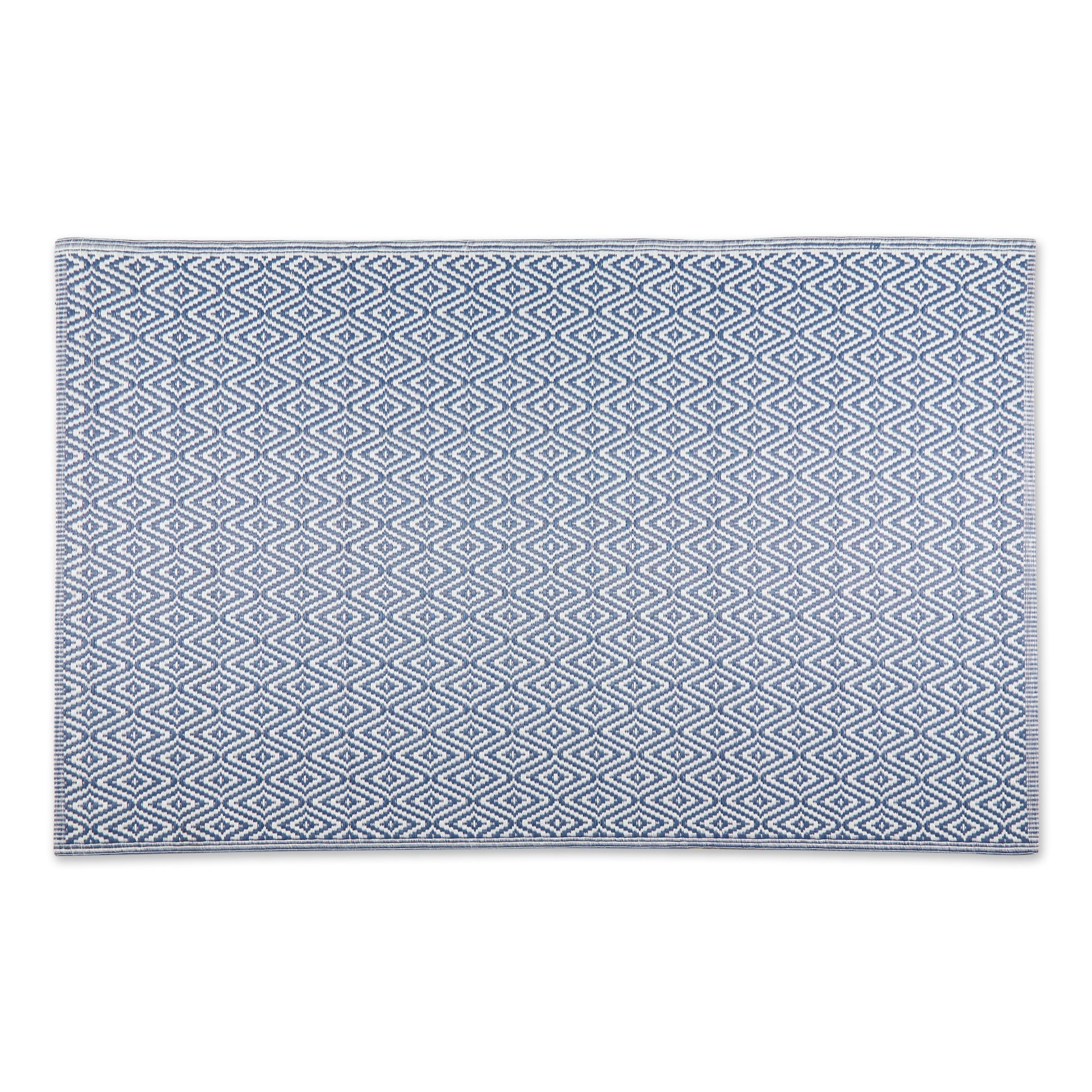 Dii French Blue Diamond Outdoor Rug 4X6 Feet