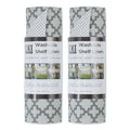 DII Gray Lattice Shelf Liner (Set of 2)